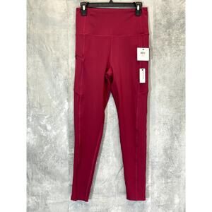 LAUNDRY By Shelli Segal Women's Solid Berry Zipper Media Pocket High-Rise